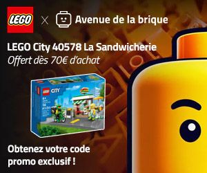 La sandwicherie LEGO City offerte dès 70€ d'achat