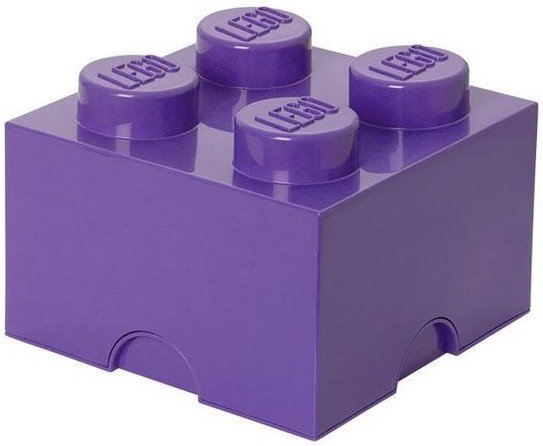 LEGO Rangements 40031749 pas cher Brique de rangement violet foncé 4 plots