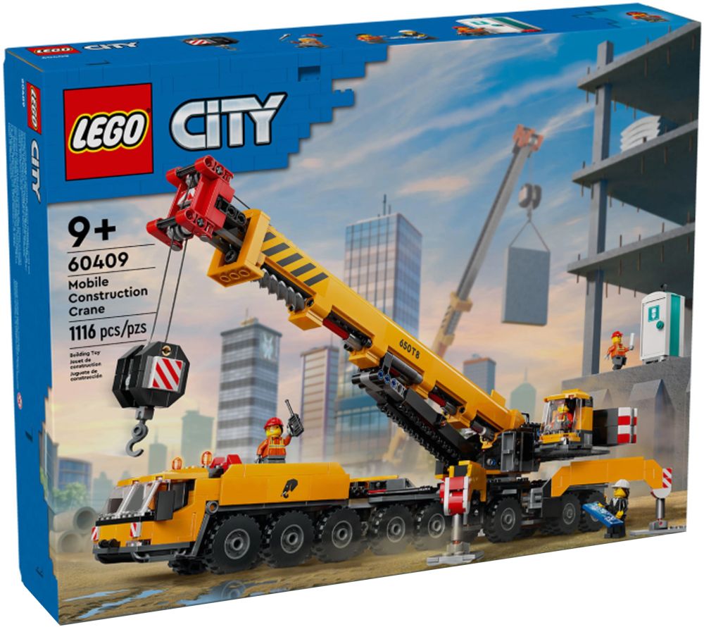 Lego City Pas Cher La Grue De Chantier Mobile Jaune