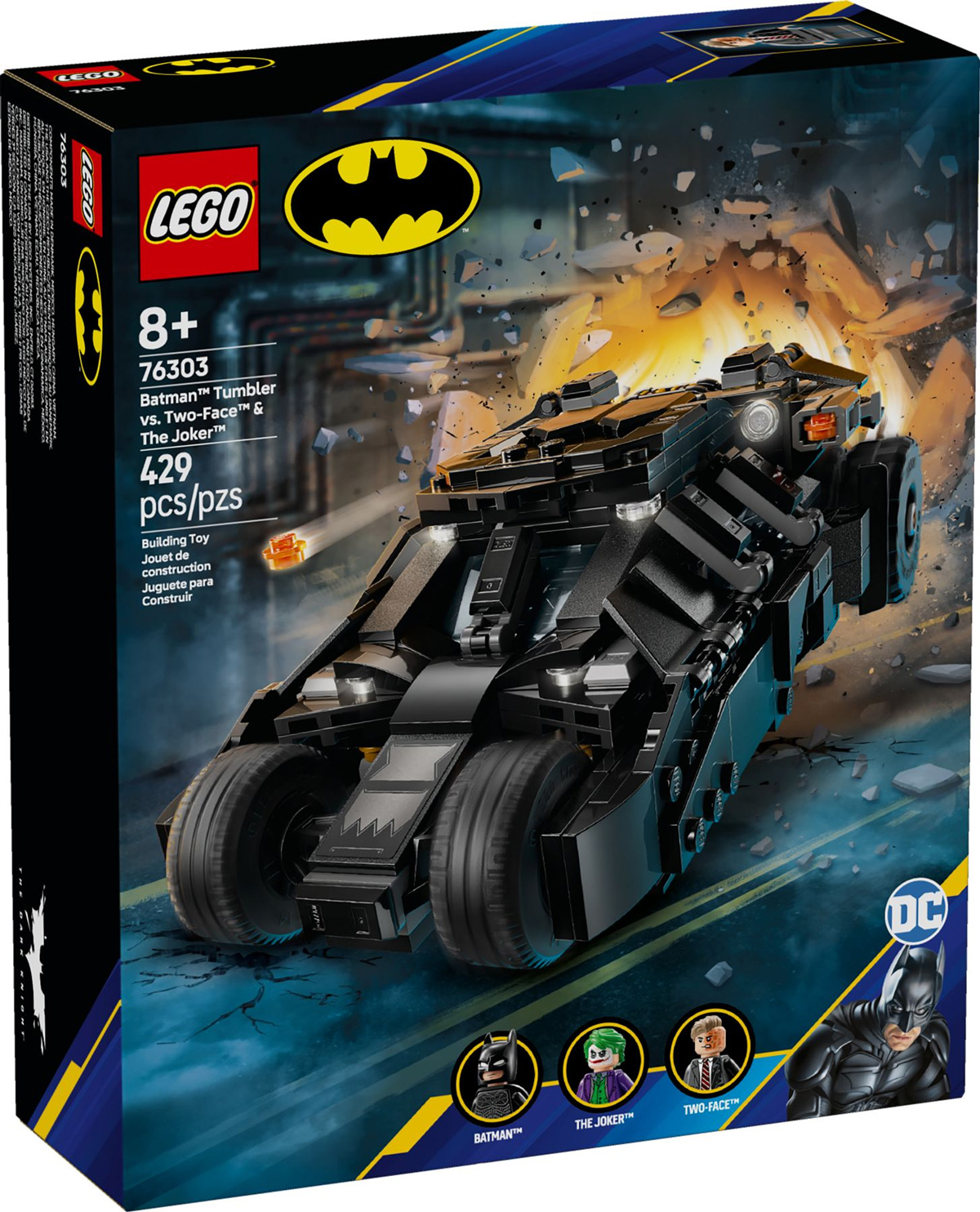 Lego Dc Comics Pas Cher La Batmobile Tumbler De Batman Contre